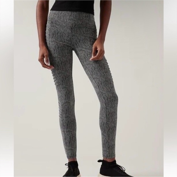 Athleta Delancey Textured Motto Full Length Athletic Leggings - Picture 1 of 9